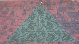 Telone triangolare mimetico mimetico mimetico telone tenda seconda guerra mondiale Wehrmacht tedesca M31