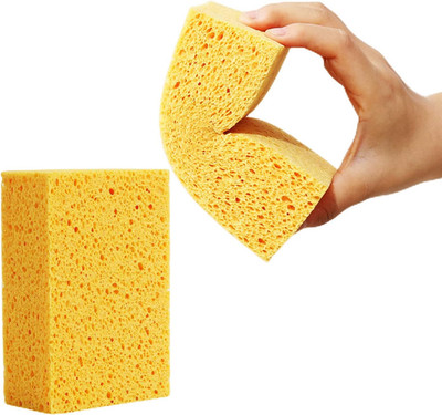 Natural Sponges Kitchen,2'' Thick Extra Large Heavy Duty Scrub Sponges,Household 