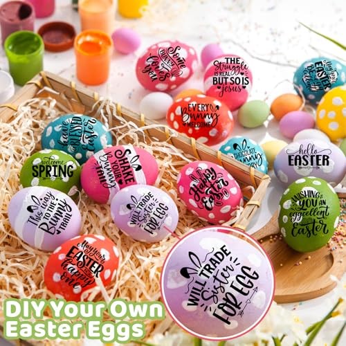 135 Pcs Easter Decoration Stickers for Crafts Black & White Easter Sticker - Picture 5 of 8