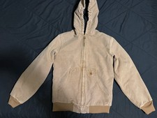 Carhartt Sandstone Jacket Quilt Lined Youth XL 14/16 YYJ130 BRN Brown