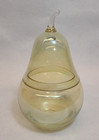 Vintage Iridescent Yellow Pear Candy Jar/Dish w/ Lid - Jeannette-like