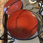 2 Tier Wrought Iron Pie Or Plate Stand With Plates — photo 6