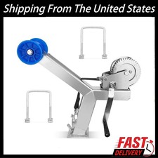 1200LBS Boat Trailer Winch Stand Adjustable with Roller Winch Post for Trailers