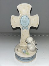 Heaven Sent Ceramic Cross Picture Frame baby GIFTS Boy