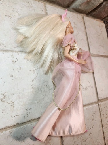 Vintage 90s Musical Barbie Princess Doll Dressed In Pink Works Used - Picture 6 of 21