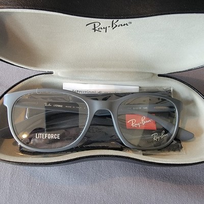 NEW RAY-BAN RB 7183 5521 GREY LITEFORCE DESIGNER AUTHENTIC EYEGLASSES 51-19, NEW
