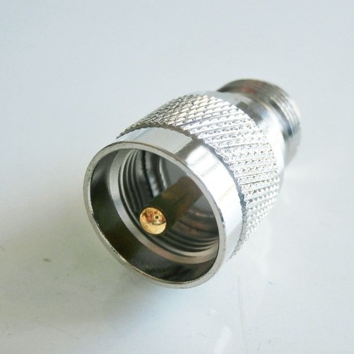 Male UHF Device to N Female Female Jack Connector PL259 PL-259 UHF 2018 Nice - Zdjęcie 3 z 4