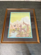 Framed Woody Crumbo Signed Autumn Flight Print