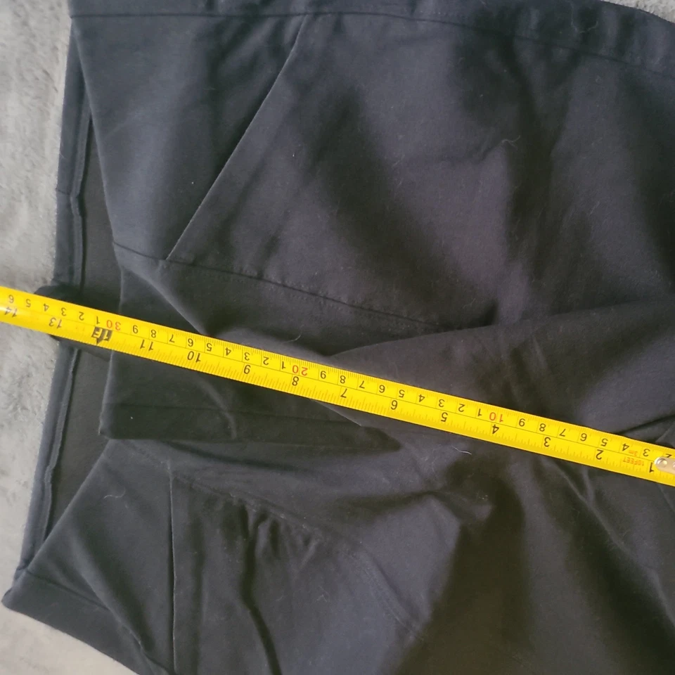 Брюки женские Old Navy размер L широкие повседневные с высокой талией Pixie широкие миниатюрные смоляной черный цвет - Изображение 3 из 4