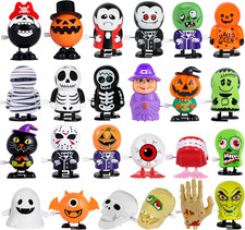 24Pack Halloween Wind up Toys Assortment for Kids Halloween Toy for Goody Bag Fi