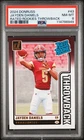 2024 PANINI DONRUSS RATED ROOKIES THROWBACK #43 JAYDEN DANIELS PSA 8