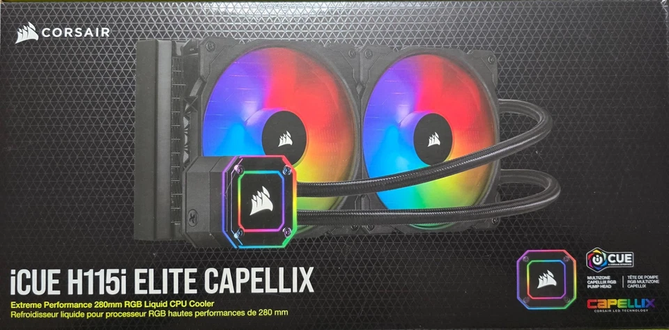 Corsair Carbide 275R ATX Case + H115 Elite Liquid CPU Cooler + 3 x Case Fans - Image 2 of 4