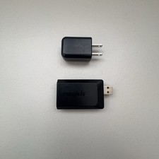MagicJack VoIP Telephone Adapter Black USB Dongle And Wall Power Adapter Kit