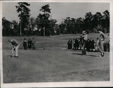 1936 Press Photo Jimmie Thomson, Henry Picard PGA golf Pinehurst NC - net17572