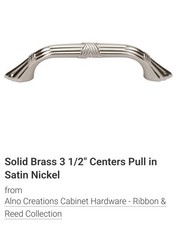 Alno A881-35 Satin Nickel  3.5 Pull