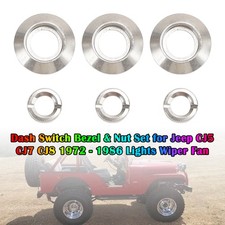 987911 Dash Switch Bezel & Nut Set for Jeep C...