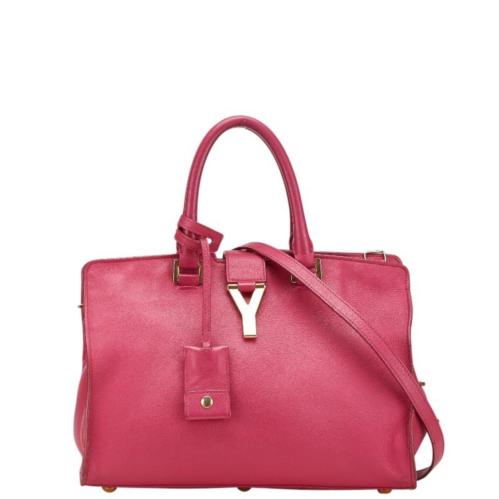 Saint Laurent Petit Cabas Y line borsa a mano borsa a tracolla in pelle rosa... GZl18xll