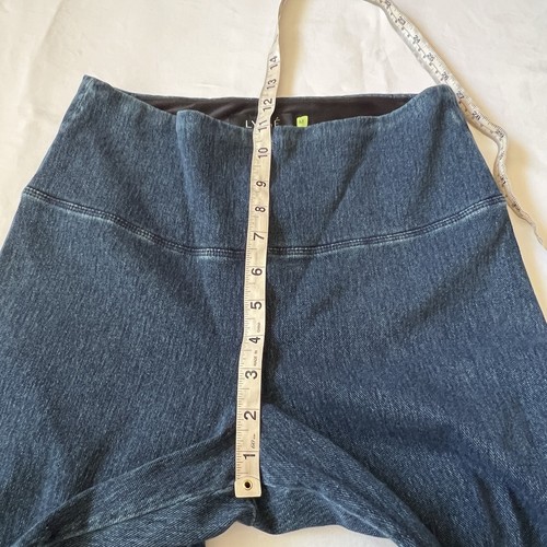 LYSSE Denim-like High Rise Stretch Crop Leggings Pull On Tummy Control Size M - Picture 8 of 14