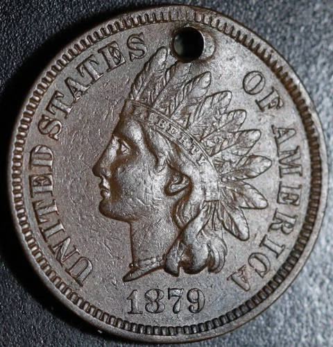 1879 INDIAN HEAD CENT - With LIBERTY & DIAMONDS - XF EF Details