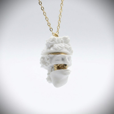 Apollo Memento Mori 925 Silver Pendant Necklace