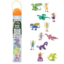 Safari Ltd Fairies & Dragons Super TOOB® Miniature Toy Figurine Set for Kids