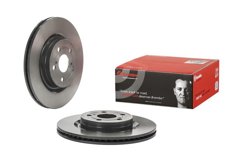 Brembo 2x Brake Discs Pair Vented Front 282mm 09.E531.11 Set 43512K0040 New