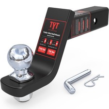 Trailer Hitch Ball Mount Kit 4-inch Drop Fits 2-inch Receiver 2-inch Trail... Trailer Hitch Ball Mount Kit 4-inch Drop Fits 2-inch Receiver 2-inch Trail...