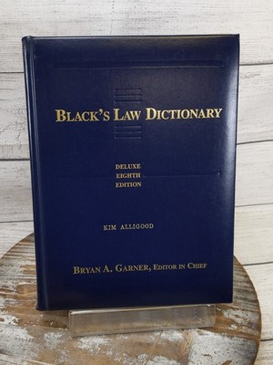 Blacks Law Dictionary Deluxe Hardcover w/Thumb Index 2004 Revised 8th Edition
