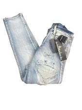 Road Narrows Boys Size 12 Distressed Jeans Blue Bleach NWT Denim boycore classic