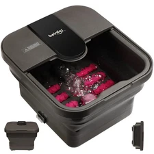 X Large Feet, Foot Spa Bath Massager Heat Soaker Massage Bubble Roller Deep Soak