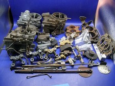 Vintage Pontiac Gm Rochester 2 Jet Carburetor Parts Lot. Gaskets Linkage Tags