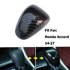 Abs Carbon Fiber Color Gear Shift Knob Cover Fit For Honda Accord 2013-2017 New