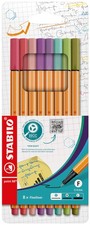 Fineliner Point 88 Pens Assorted Colors Art Sketching Drawing 8 PCS