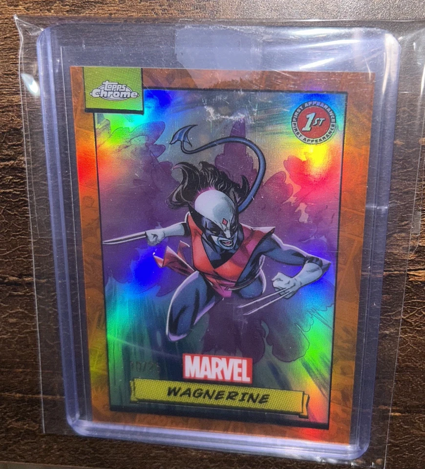 WAGNERINE/25 1ª Aparición Naranja Refractor 2024 Topps Cromo Marvel  Foto 2 de 3
