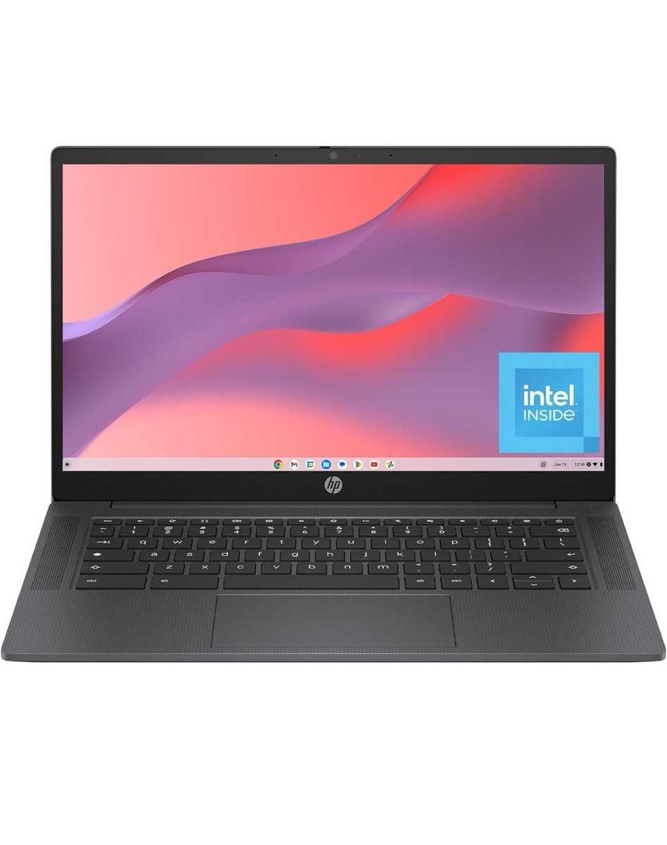 HP Chromebook 14 inch Laptop, FHD Display, Intel N100, 4 GB RAM
