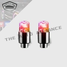 2pcs Car Auto Wheel Tire Tyre Air Valve Stem Led Light Caps Accessories-colorful
