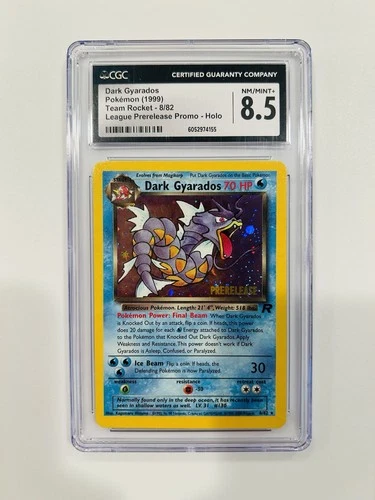 CGC 8.5 Dark Gyarados Pokemon Team Rocket (1999) Prerelease Promo