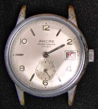 Orologio Ancre Calendographe Uomo Carica Manuale Vintage-- Funzionante/Riparazioni