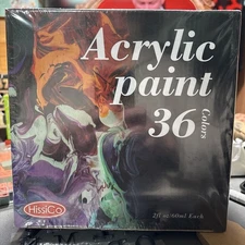 Acrylic Paint Set of 36 Colors 2fl oz 60ml BottlesNon Toxic 36 Colors Acrylic