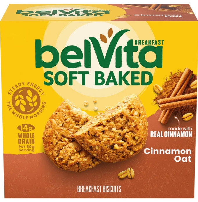 belVita Soft Baked Oat & Cinnamon Breakfast Bars &ndash; 5-Pack 