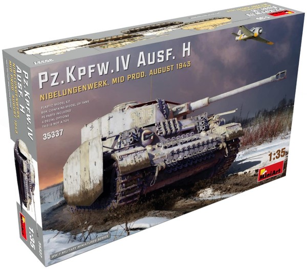 Mini Art 35337 1:35 Pz.Kpfw.Iv Ausf.H Aug43 Mit. Nibe. - Originalgetreue Nachbil-image