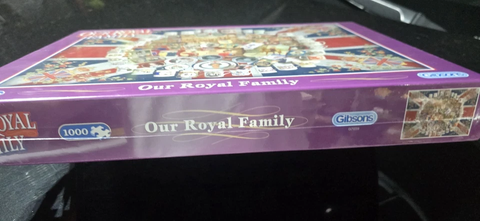 Gibsons 1000 Piece Jigsaw Puzzle Our Royal Family New And Sealed 60th Coronation - Image 2 of 4