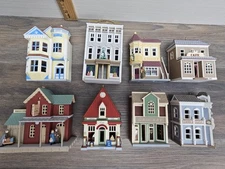 Vintage Hallmark Keepsake Nostalgic Houses and Shops Ornaments LOT OF 8