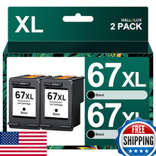 67XL Black Ink Cartridge Replacement for HP 67XL Black Ink Cartridge for DeskJet