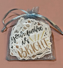 Christian  Inspirational Stickers Pack of 32 Comes in Cute Bag FAST SHIPPING 