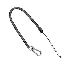 PACIFIC HANDY CUTTER, INC CL36 Coiled Clip Lanyard,Elastomer w/Nylon 4MUW2