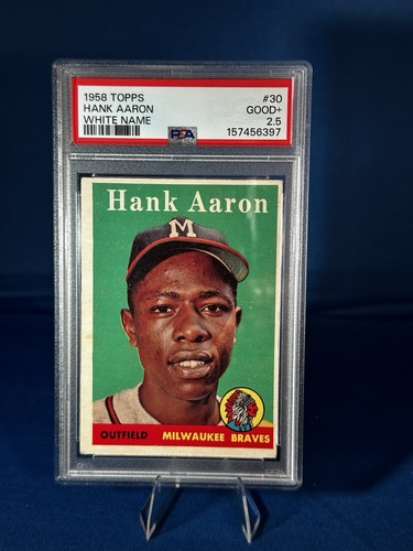 1958 Topps - Hank Aaron #30 Player Name in White