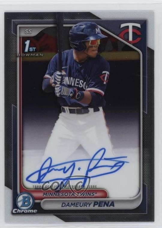 2024 Bowman Chrome Prospect Auto Dameury Pena #CPA-DPE Auto fv8