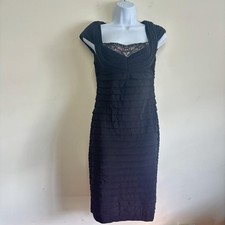 Black Bodycon Dress Adriana Papell Size 4