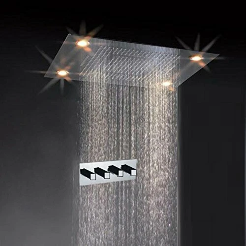 Cascada 31 Inch (600mmx800mm) Shower Head Set ceiling-mount with remote control